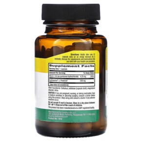 Thành phần vi chất của Country Life L-Theanine 200 mg 60 Vegan Capsules 015794014126