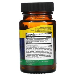 Thành phần vi chất của Country Life Lutein with Zeaxanthin 20 mg 60 Softgels 015794056058