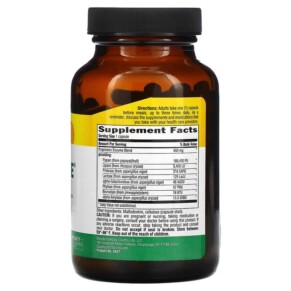 Thành phần vi chất của Country Life Maxi-Zyme 120 Vegan Capsules 015794054276