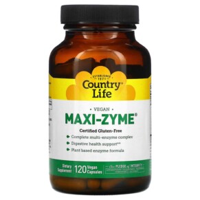 Thực phẩm chức năng Country Life Maxi-Zyme 120 Vegan Capsules 015794054276