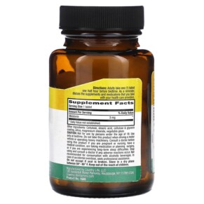 Thành phần vi chất của Country Life Melatonin 3 mg 90 Tablets 015794016892