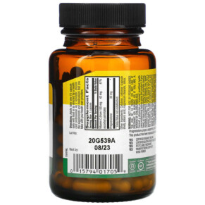 Thành phần vi chất của Country Life Pregnenolone 30 mg 60 Vegan Capsules 015794017059