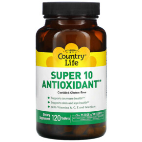 Thực phẩm chức năng Country Life Super 10 Antioxidant 120 Tablets 015794050278