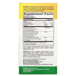 Thành phần vi chất của Country Life Three-In-One Complex Flex-Able Advanced 90 Capsules 015794050407