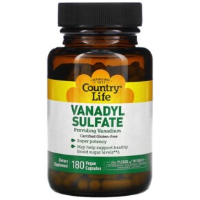 Thực phẩm chức năng Country Life Vanadyl Sulfate 180 Vegan Capsules 015794016991