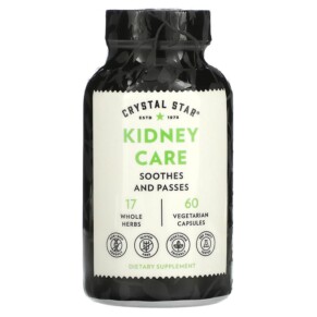 Thực phẩm chức năng Crystal Star Kidney Care 60 Vegetarian Capsules 747889040108