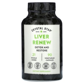 Thực phẩm chức năng Crystal Star Liver Renew Detox and Restore 90 Vegetarian Capsules 747889030000