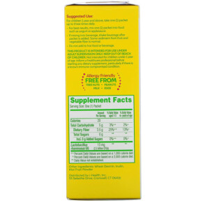 Thành phần vi chất của Culturelle Kids Probiotic + Fiber Regularity 1+ Years 24 Single Serve Packets 049100400372