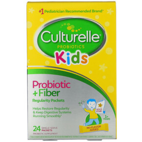 Thực phẩm chức năng Culturelle Kids Probiotic + Fiber Regularity 1+ Years 24 Single Serve Packets 049100400372
