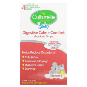 Thực phẩm chức năng Culturelle Probiotics Baby Calm + Comfort Probiotic + Chamomile Drops 0-12 Months .29 fl oz (8.5 ml) 049100400525