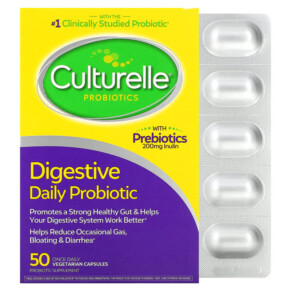 Thực phẩm chức năng Culturelle Probiotics Digestive Daily Probiotic 50 Once Daily Vegetarian Capsules 049100400211