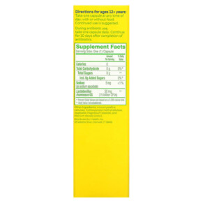 Thành phần vi chất của Culturelle Probiotics Health & Wellness 15 Billion CFUs 50 Once Daily Vegetarian Capsules 049100400433