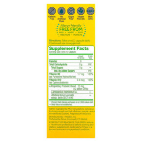 Thành phần vi chất của Culturelle Probiotics Metabolism + Weight Management 30 Vegetarian Capsules 049100400945