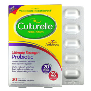 Thực phẩm chức năng Culturelle Ultimate Strength Probiotic 20 Billion CFU 30 Vegetarian Capsules 049100400518