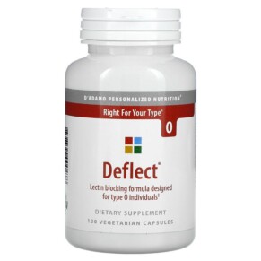 Thực phẩm chức năng D'Adamo Personalized Nutrition Deflect Lectin Blocking Formula for Type O 120 Vegetarian Capsules 858394000478