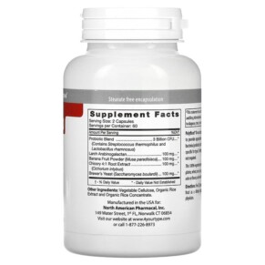 Thành phần vi chất của D'Adamo Personalized Nutrition Polyflora 120 Vegetarian Capsules 858394000225