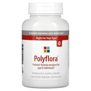 Thực phẩm chức năng D'Adamo Personalized Nutrition Polyflora 120 Vegetarian Capsules 858394000225