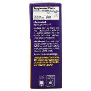 Ddrops Booster Liquid Vitamin D3 600 IU 0.09 fl oz (2.8 ml) 3 Thành phần vi chất của Ddrops Booster Liquid Vitamin D3 600 IU 0.09 fl oz (2.8 ml) 851228000118