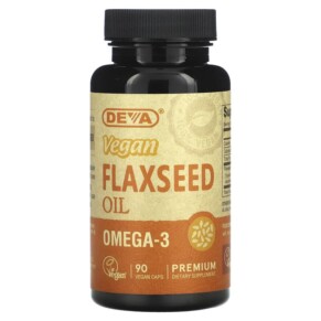 Thực phẩm chức năng Deva Premium Vegan Flaxseed Oil 90 Vegan Caps 895634000201