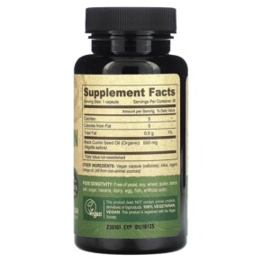 Thành phần vi chất của Deva Vegan Black Cumin Seed Oil 90 Vegan Caps 895634000447