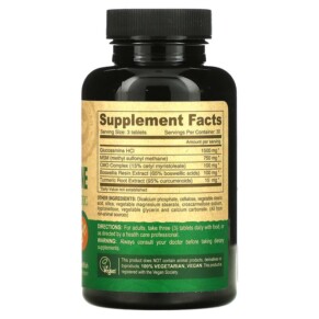 Thành phần vi chất của Deva Vegan Glucosamine MSM - CMO - Turmeric 90 Tablets 895634000065