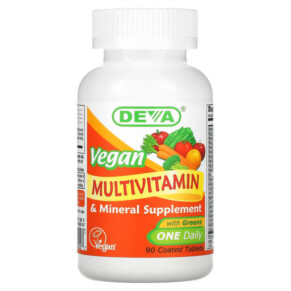 Thực phẩm chức năng Deva Vegan Multivitamin & Mineral Supplement One Daily 90 Coated Tablets 895634000027