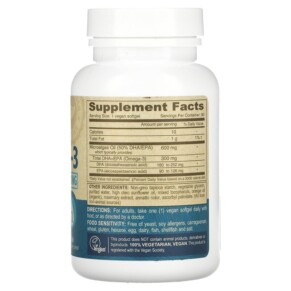 Deva Vegan Omega-3 DHA-EPA 300 mg 90 Softgels 3 Thành phần vi chất của Deva Vegan Omega-3 DHA-EPA 300 mg 90 Softgels 895634000409