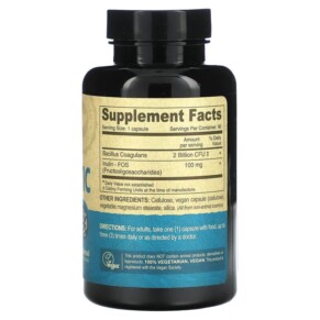 Thành phần vi chất của Deva Vegan Probiotic with FOS Prebiotic 90 Vegan Caps 895634000515