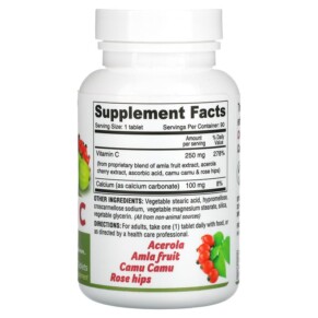 Thành phần vi chất của Deva Vegan Vitamin C Multi Source 90 Tablets 895634000676