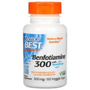Thực phẩm chức năng Doctor's Best Benfotiamine with BenfoPure 300 mg 60 Veggie Caps 753950002708