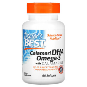 Thực phẩm chức năng Doctor's Best Calamari DHA Omega-3 with Calamarine 60 Softgels 753950002593
