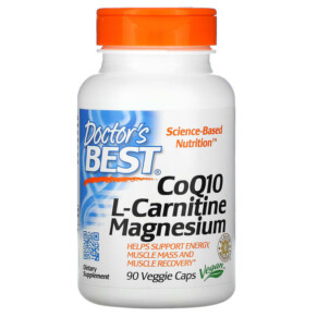 Thực phẩm chức năng Doctor's Best CoQ10 L-Carnitine Magnesium 90 Veggie Caps 753950004771