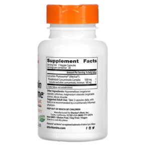 Doctor's Best Curcumin Phytosome with Meriva 500 mg 60 Veggie Caps 3 Thành phần vi chất của Doctor's Best Curcumin Phytosome with Meriva 500 mg 60 Veggie Caps 753950002258