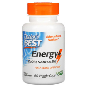 Thực phẩm chức năng Doctor's Best Energy+ CoQ10 NADH & B12 60 Veggie Caps 753950005044