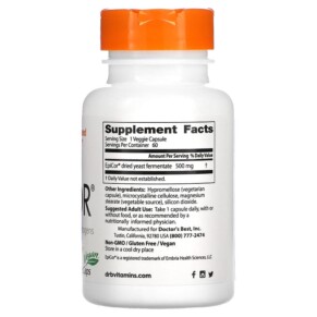 Thành phần vi chất của Doctor's Best EpiCor 500 mg 60 Veggie Caps 753950001770