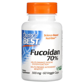 Thực phẩm chức năng Doctor's Best Fucoidan 70% 300 mg 60 Veggie Caps 753950001657