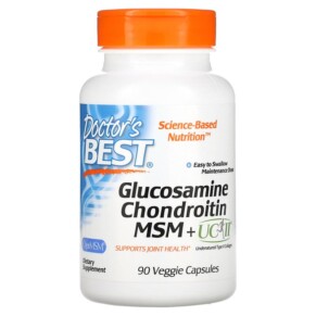 Thực phẩm chức năng Doctor's Best Glucosamine Chondroitin MSM + UCII 90 Veggie Capsule 753950005921