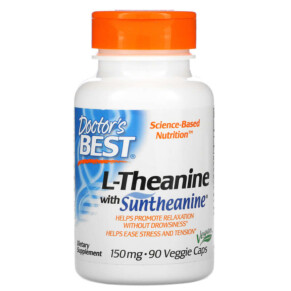 Thực phẩm chức năng Doctor's Best L-Theanine with Suntheanine 150 mg 90 Veggie Caps 753950001978