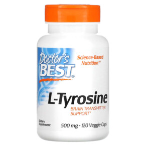 Thực phẩm chức năng Doctor's Best L-Tyrosine 500 mg 120 Veggie Caps 753950003163