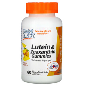 Thực phẩm chức năng Doctor's Best Lutein & Zeaxanthin Gummies Mango Madness 60 Gummies 753950005129