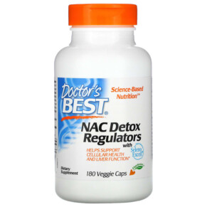 Thực phẩm chức năng Doctor's Best NAC Detox Regulators 180 Veggie Caps 753950005174