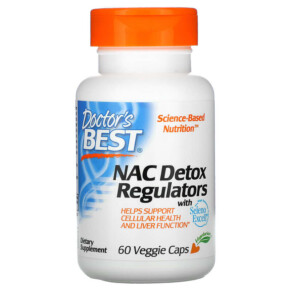 Thực phẩm chức năng Doctor's Best NAC Detox Regulators 60 Veggie Caps 753950002791