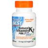 Thực phẩm chức năng Doctor's Best Natural Vitamin K2 MK-7 with MenaQ7 45 mcg 60 Veggie Caps 753950001985