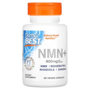 Thực phẩm chức năng Doctor's Best NMN+ 200 mg 60 Veggie Capsules 753950005990