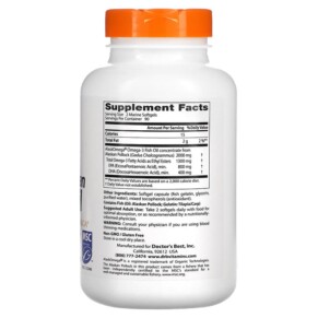 Doctor's Best Pure Wild Alaskan Fish Oil with AlaskOmega 1.000 mg 180 Marine Softgels 3 Thành phần vi chất của Doctor's Best Pure Wild Alaskan Fish Oil with AlaskOmega 1.000 mg 180 Marine Softgels 753950004177