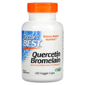 Thực phẩm chức năng Doctor's Best Quercetin Bromelain 180 Veggie Caps 753950000292