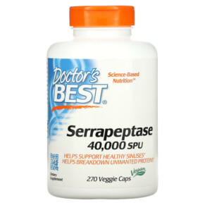 Thực phẩm chức năng Doctor's Best Serrapeptase 270 Veggie Caps 753950001909