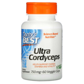 Thực phẩm chức năng Doctor's Best Ultra Cordyceps 750 mg 60 Veggie Caps 753950001039