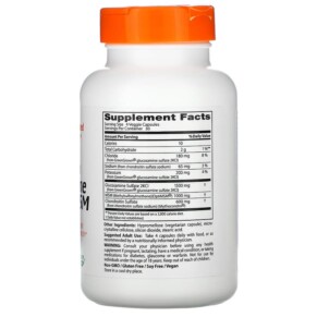 Thành phần vi chất của Doctor's Best Vegan Glucosamine Chondroitin MSM 120 Veggie Caps 753950005006