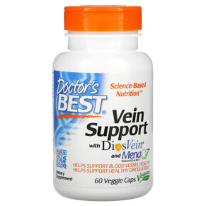Thực phẩm chức năng Doctor's Best Vein Support with DiosVein and MenaQ7 60 Veggie Caps 753950001855